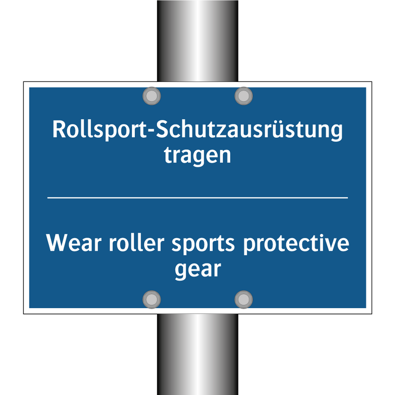 Rollsport-Schutzausrüstung tragen/.../ - Wear roller sports protective /.../