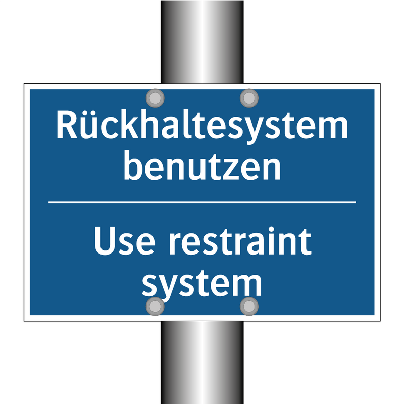 Rückhaltesystem benutzen - Use restraint system