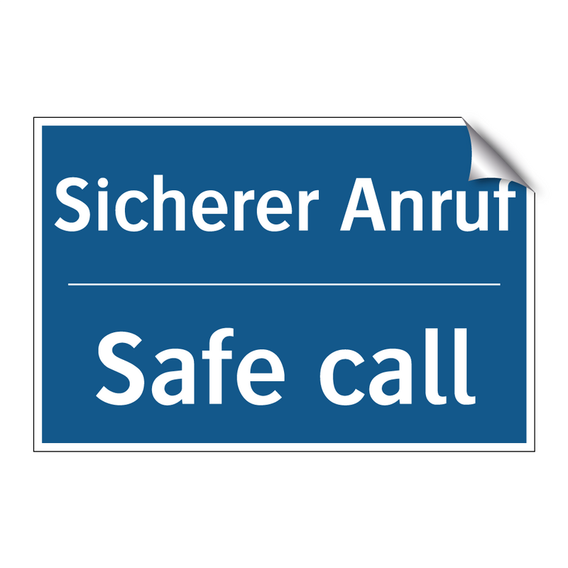 Sicherer Anruf - Safe call