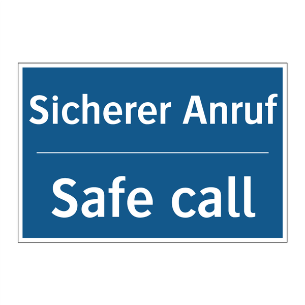 Sicherer Anruf - Safe call