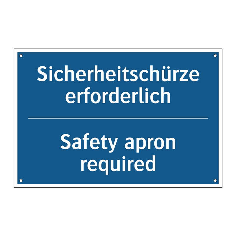 Sicherheitschürze erforderlich - Safety apron required