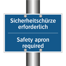 Sicherheitschürze erforderlich - Safety apron required