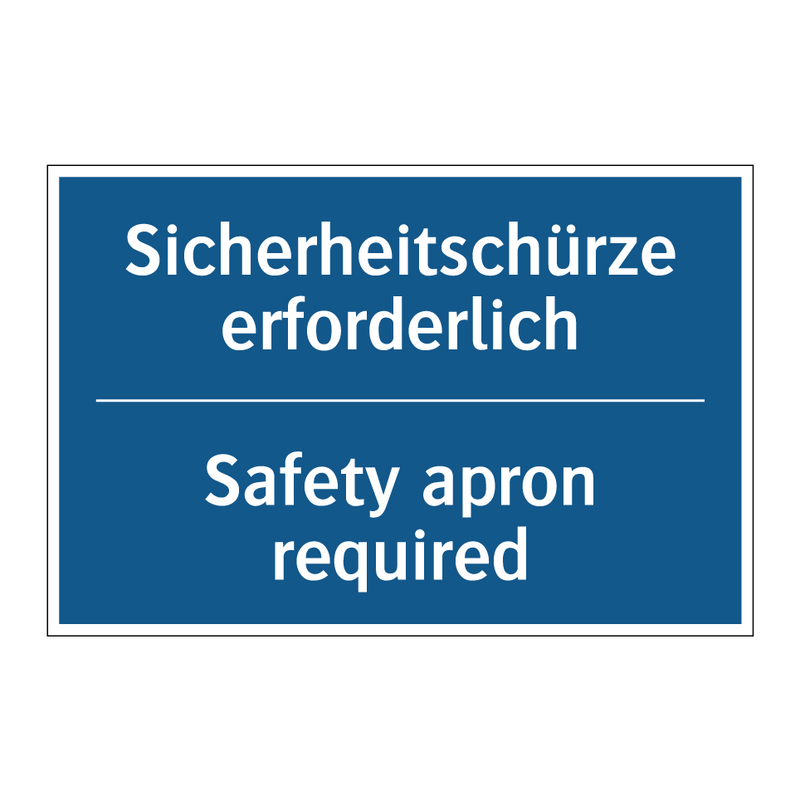 Sicherheitschürze erforderlich - Safety apron required
