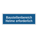 Baustellenbereich Helme erforderlich