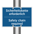 Sicherheitskette erforderlich - Safety chain required