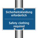Sicherheitskleidung erforderlich/.../ - Safety clothing required