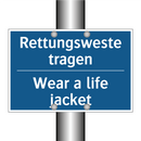 Rettungsweste tragen - Wear a life jacket