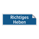 Richtiges Heben