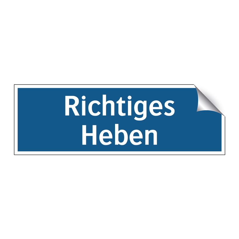 Richtiges Heben