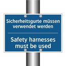 Sicherheitsgurte müssen verwendet /.../ - Safety harnesses must be used