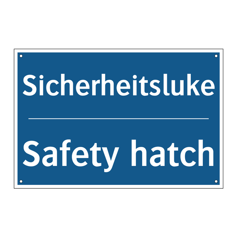 Sicherheitsluke - Safety hatch
