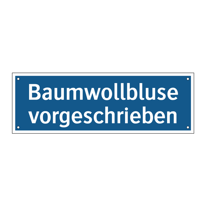 Baumwollbluse vorgeschrieben