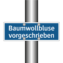 Baumwollbluse vorgeschrieben