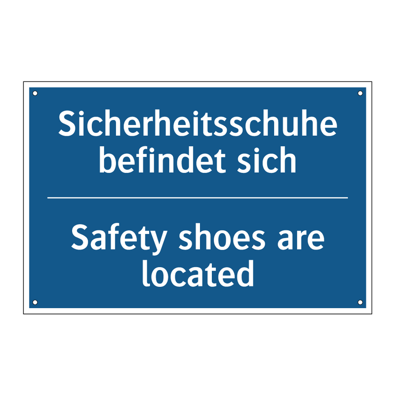 Sicherheitsschuhe befindet sich/.../ - Safety shoes are located