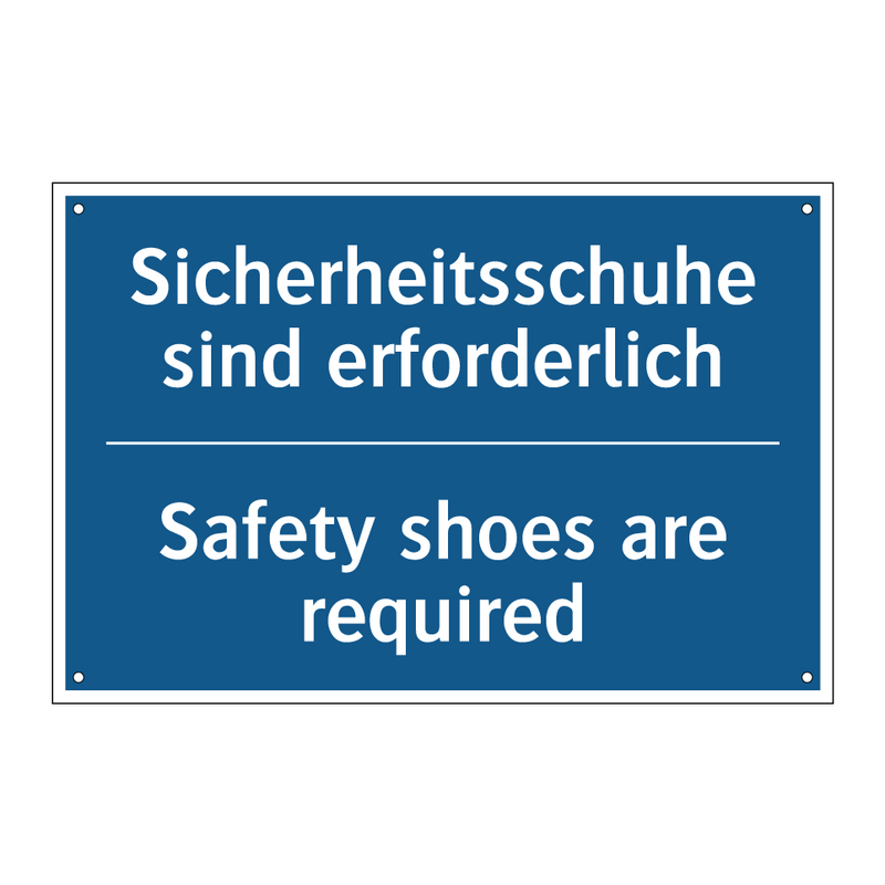 Sicherheitsschuhe sind erforderlich/.../ - Safety shoes are required