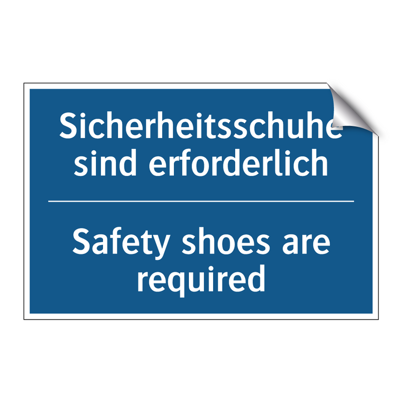 Sicherheitsschuhe sind erforderlich/.../ - Safety shoes are required