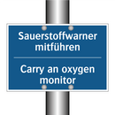 Sauerstoffwarner mitführen - Carry an oxygen monitor