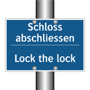 Schloss abschliessen - Lock the lock
