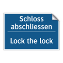Schloss abschliessen - Lock the lock