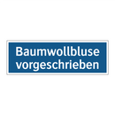 Baumwollbluse vorgeschrieben