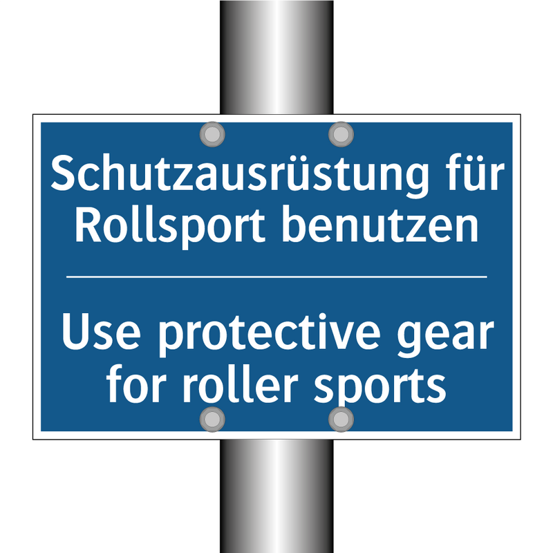 Schutzausrüstung für Rollsport /.../ - Use protective gear for roller /.../