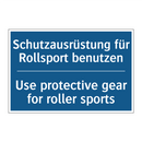 Schutzausrüstung für Rollsport /.../ - Use protective gear for roller /.../