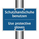 Schutzhandschuhe benutzen - Use protective gloves