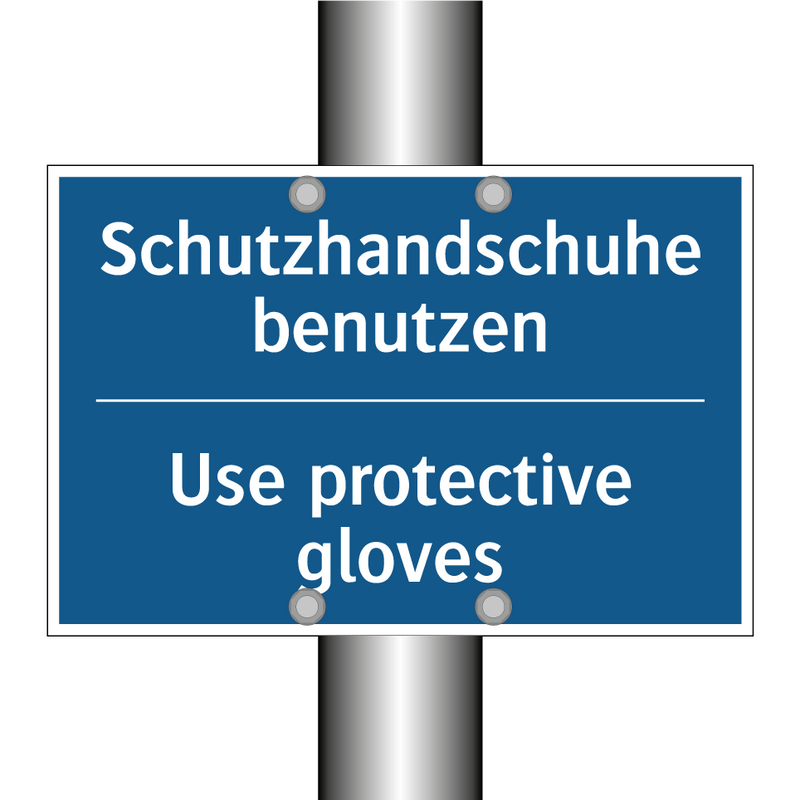 Schutzhandschuhe benutzen - Use protective gloves