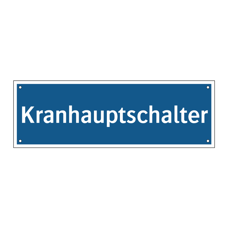 Kranhauptschalter