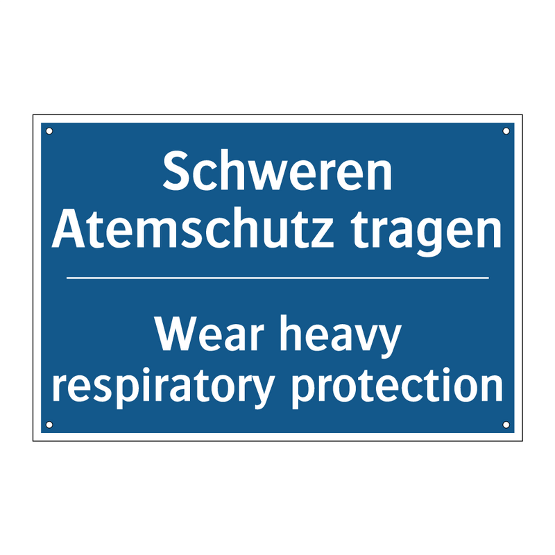 Schweren Atemschutz tragen - Wear heavy respiratory protection/.../