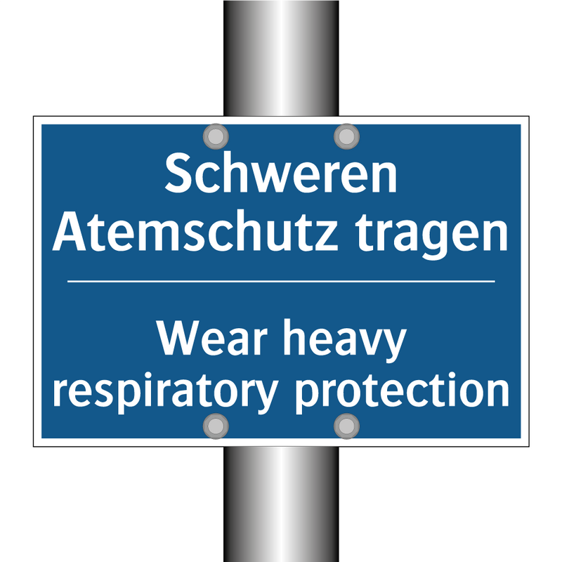 Schweren Atemschutz tragen - Wear heavy respiratory protection/.../