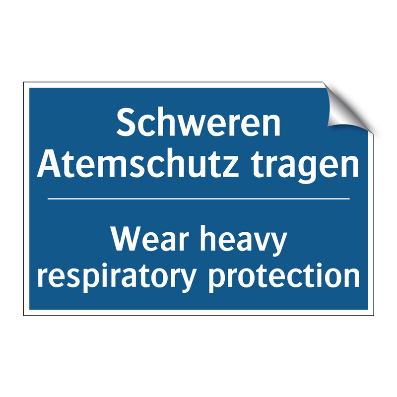Schweren Atemschutz tragen - Wear heavy respiratory protection/.../