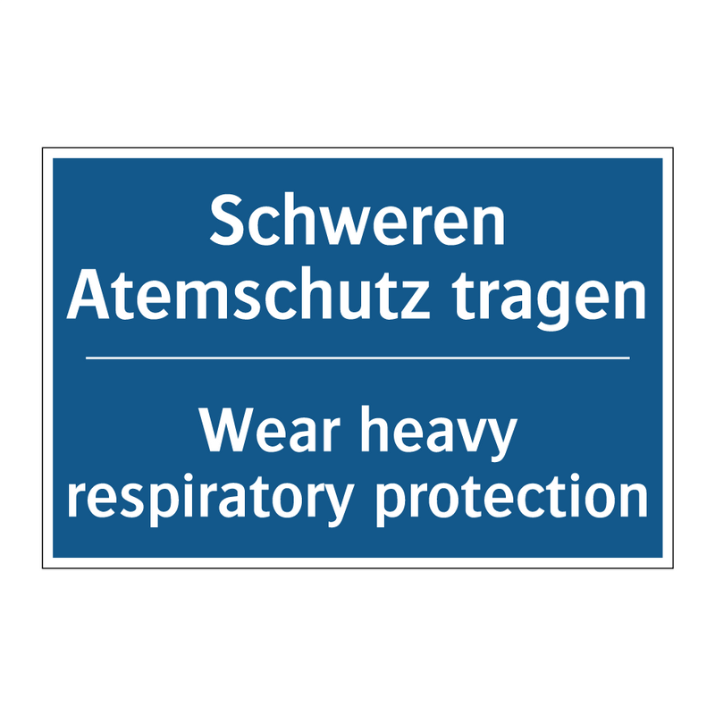 Schweren Atemschutz tragen - Wear heavy respiratory protection/.../