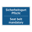 Sicherheitsgurt Pflicht - Seat belt mandatory