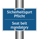 Sicherheitsgurt Pflicht - Seat belt mandatory