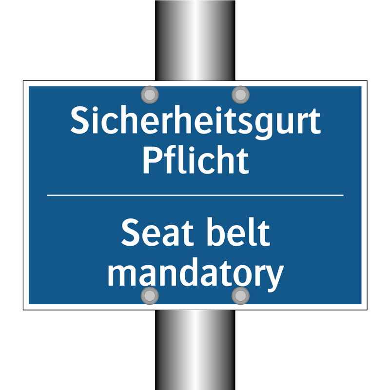 Sicherheitsgurt Pflicht - Seat belt mandatory