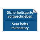 Sicherheitsgurte vorgeschrieben/.../ - Seat belts mandatory