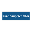 Kranhauptschalter