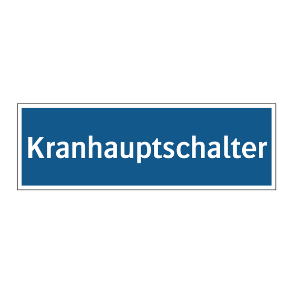 Kranhauptschalter