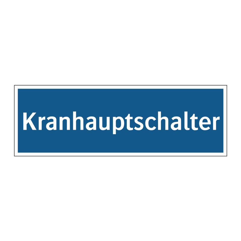 Kranhauptschalter