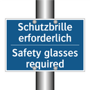 Schutzbrille erforderlich - Safety glasses required