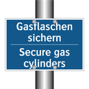 Gasflaschen sichern - Secure gas cylinders