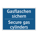 Gasflaschen sichern - Secure gas cylinders