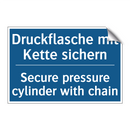 Druckflasche mit Kette sichern - Secure pressure cylinder with /.../