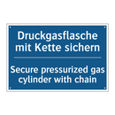 Druckgasflasche mit Kette sichern/.../ - Secure pressurized gas cylinder /.../
