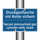 Druckgasflasche mit Kette sichern/.../ - Secure pressurized gas cylinder /.../
