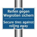 Reifen gegen Wegrollen sichern - Secure tires against rolling away/.../