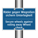 Räder gegen Wegrollen sichern /.../ - Secure wheels against rolling /.../