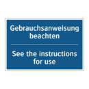 Gebrauchsanweisung beachten - See the instructions for use