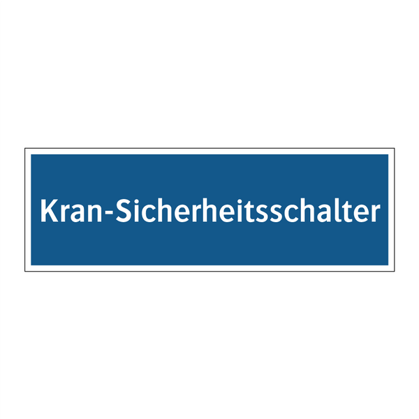 Kran-Sicherheitsschalter